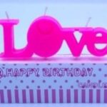 LOVE ALPHABET CANDLE