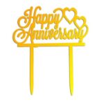 HAPPY ANNIVERSARY CAKE TOPPER