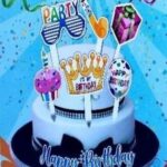 HAPPY BIRTHDAY PAPER CAKE TOPPER