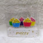 Cupcake Cupcake's Wax Candles (Multi Color, Pack of 5)